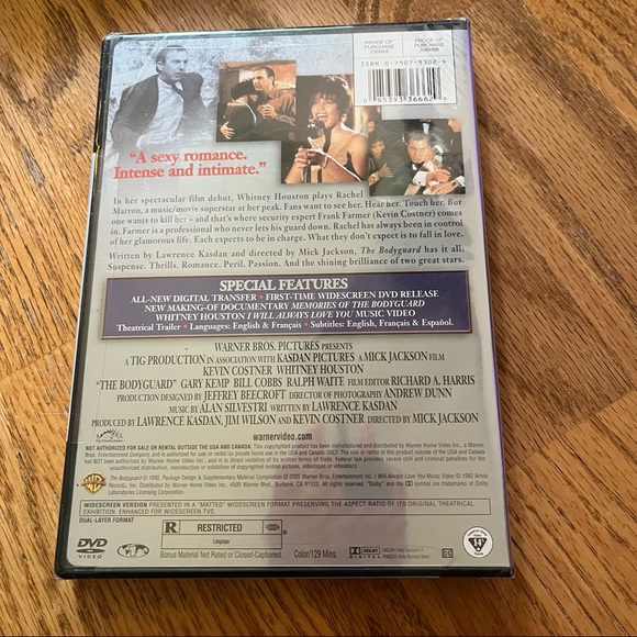 NWT/EUC Kevin Costner 3 Movie DVD Collection (Bodyguard/Guardian/Message) - Picture 6 of 13